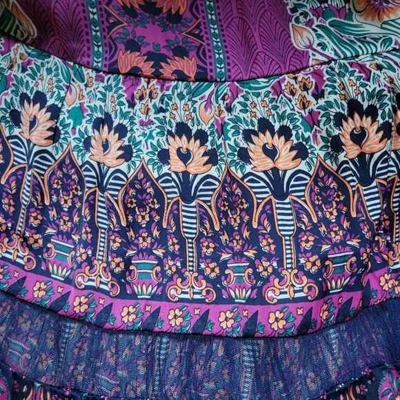 Anthropologie Lovett boho tiered Tunic maxi Dress. - Picture 12 of 12